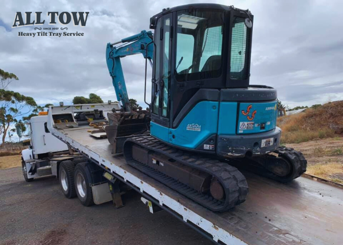 heavy machinery transport towing