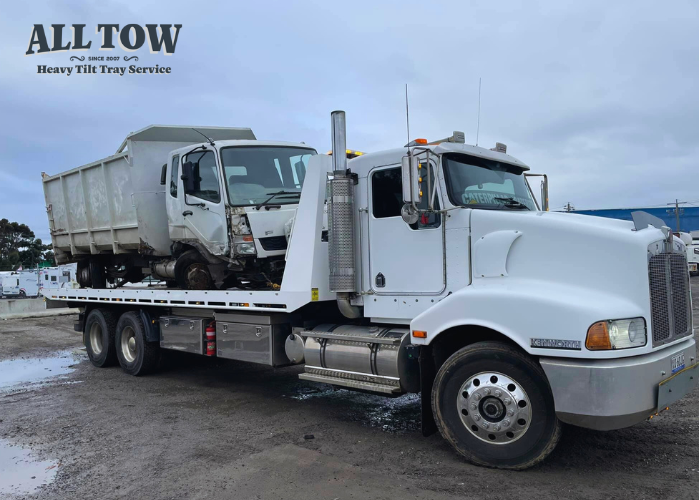 truck towing transport